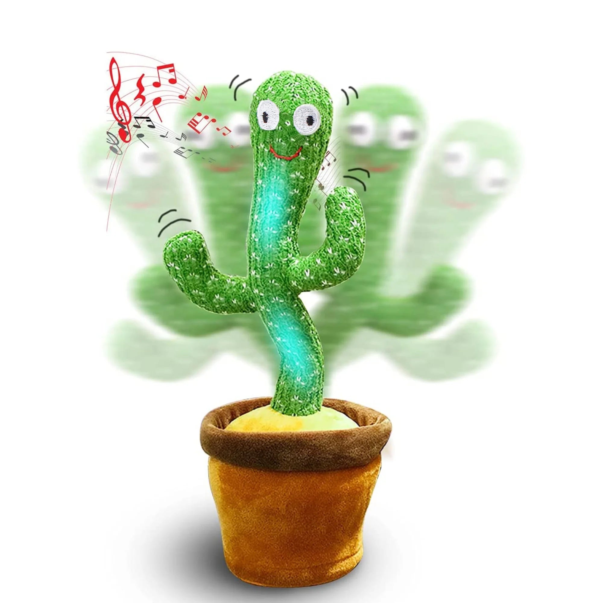 Vicyol S&D Cactus Bailarín con Luces y 120 Canciones. Juguete de Peluche que Baila y Repite. Decorativo y Educativo para Niños