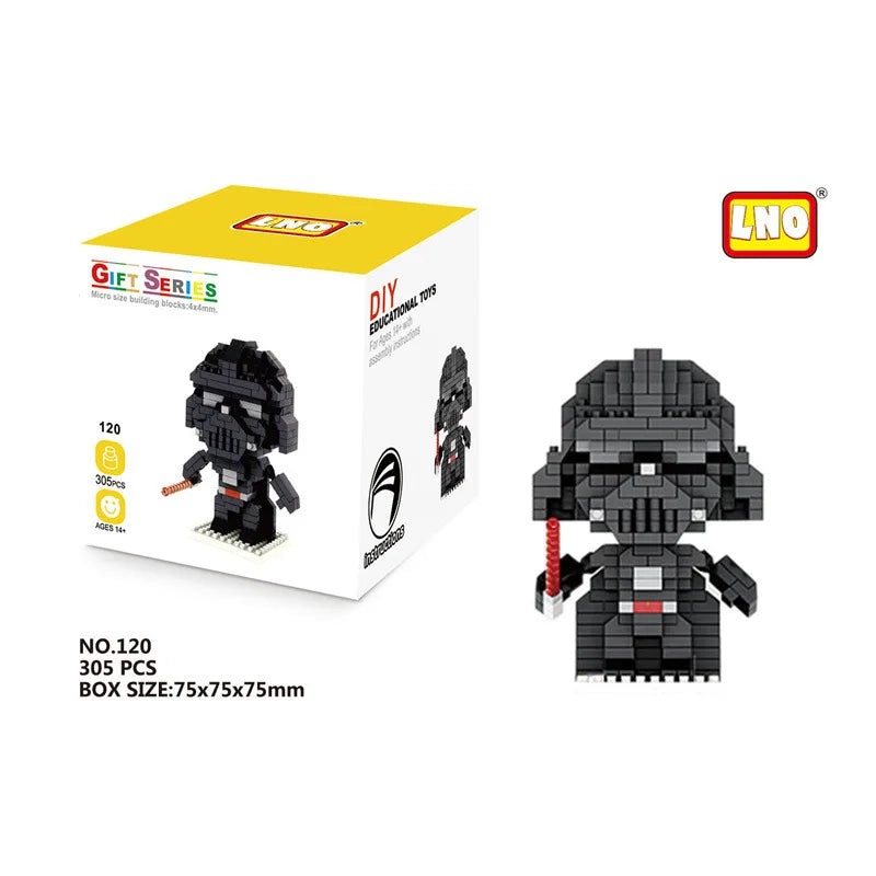 Bloques de construcción de Star War Darth Vader BB-8 Stormtrooper, bloques modelo Mini Yoda Mirco, regalos, juguetes para niños