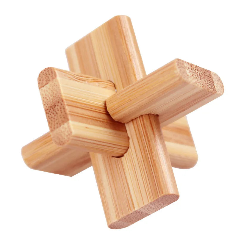 Kong Ming Lock de madera Lu Ban Lock IQ rompecabezas juguete educativo para niños Montessori rompecabezas 3D juego desbloquear juguetes para adultos