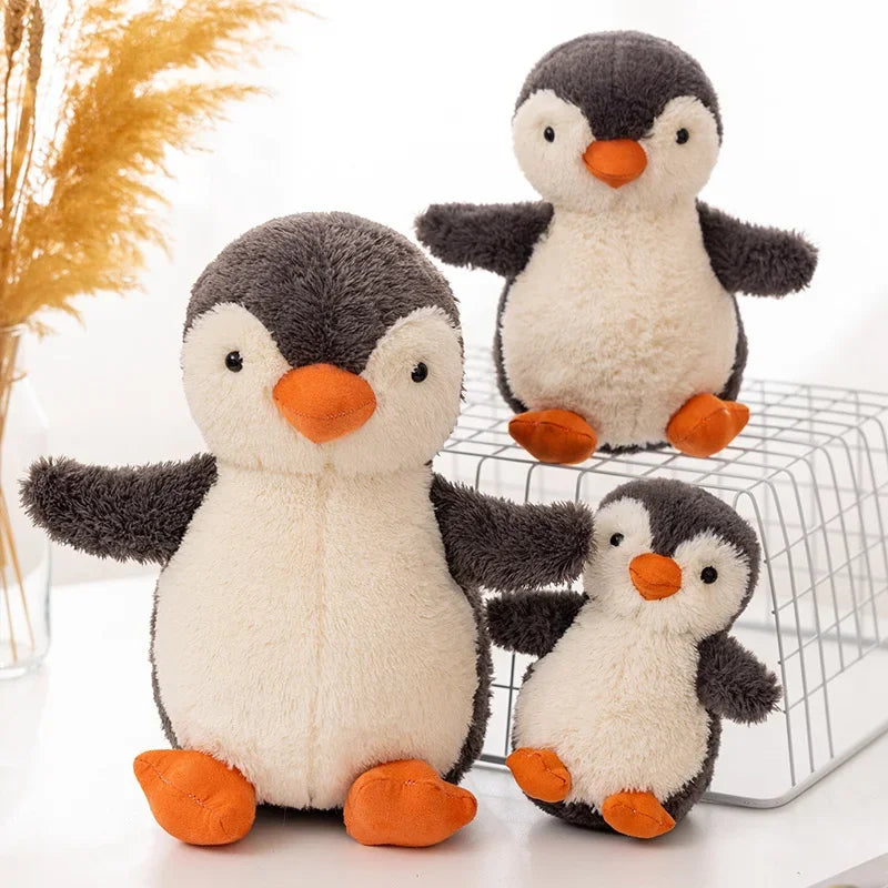 Juguetes de peluche de pingüino suave Huggable Kawaii para niños, muñeca de peluche para niños, regalo de cumpleaños para niños, 16-30CM