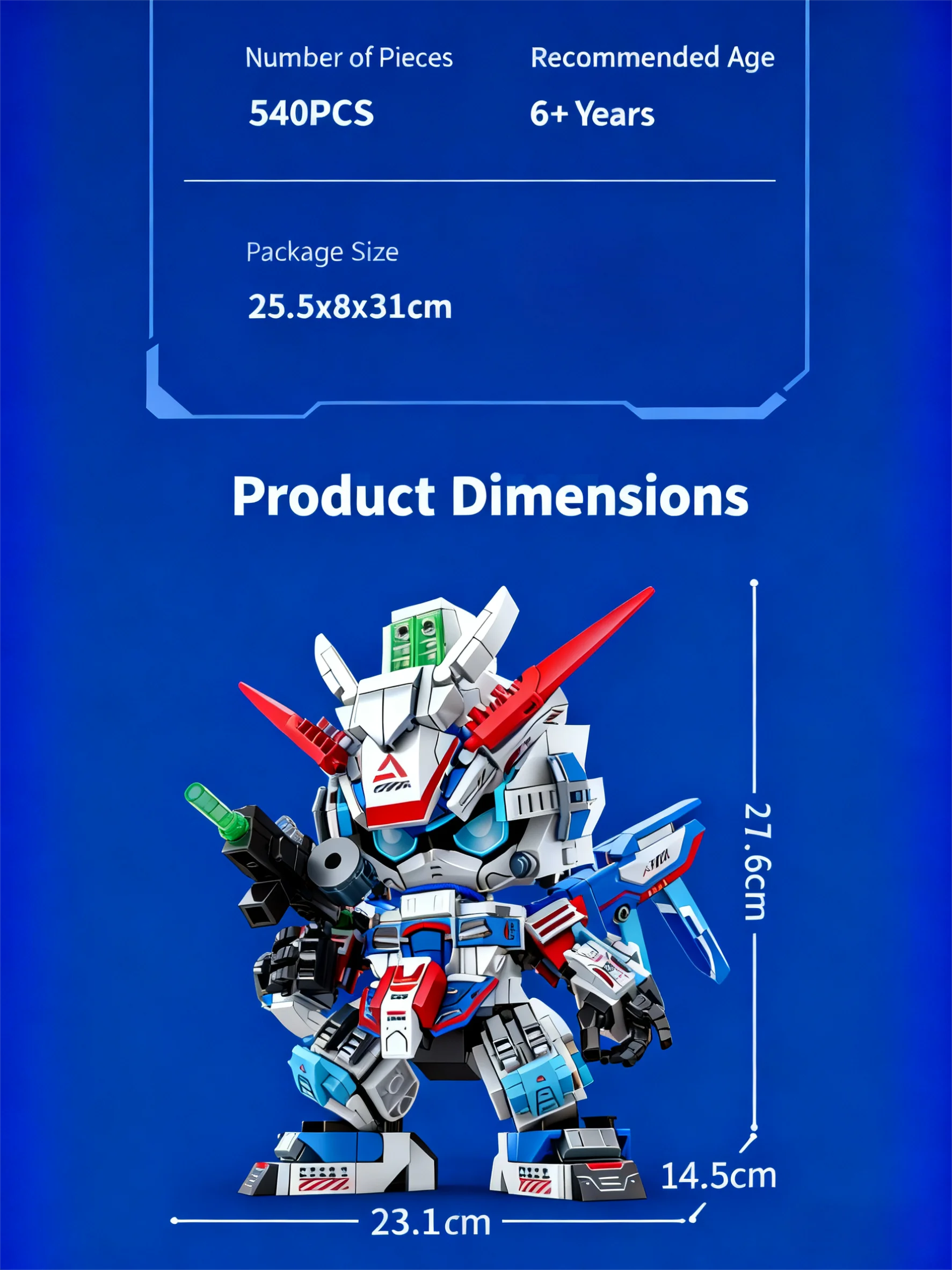 Kit de bloques de construcción de vástago 2025, modelo de robot Mecha DIY, juguetes educativos de construcción para niños de 8 a 12 años, regalo de cumpleaños creativo