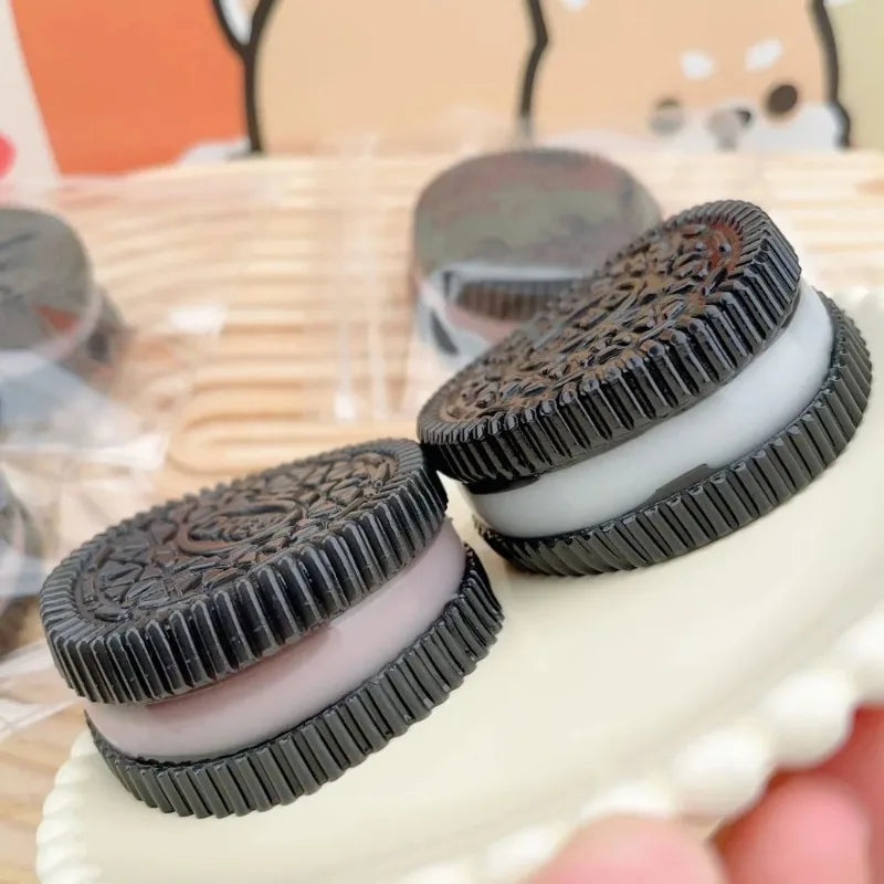Galletas blandas de silicona hechas a mano, juguete antiestrés de rebote lento, alivio del estrés, pellizco, descompresión, juguete para apretar para niños, regalos de vacaciones