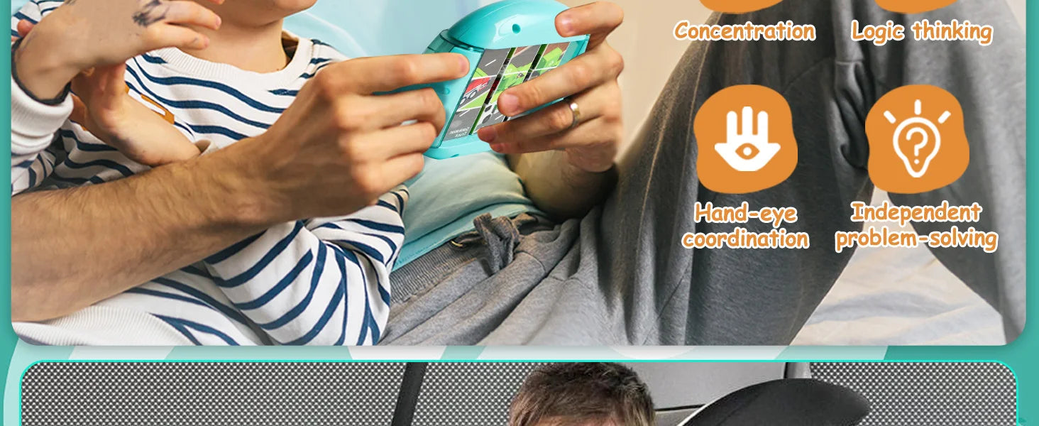 Rompecabezas giratorio 4 en 1 para niños Fidget Toys 3 4 5 6 7 8 años 4 rompecabezas en 1 habilidades motoras finas, regalo para niños y niñas mayores de 3 años