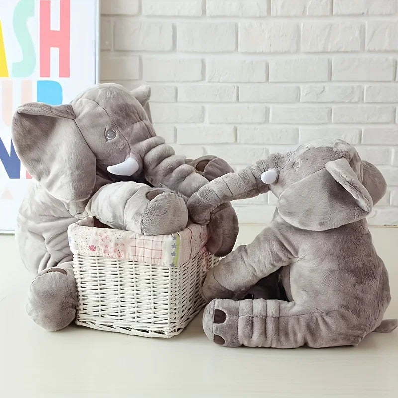 Elefante suave de 40cm, juguetes de peluche, elefante bonito, almohada para dormir para bebé, animales de peluche, los mejores regalos para decoración de habitación de cumpleaños para niños