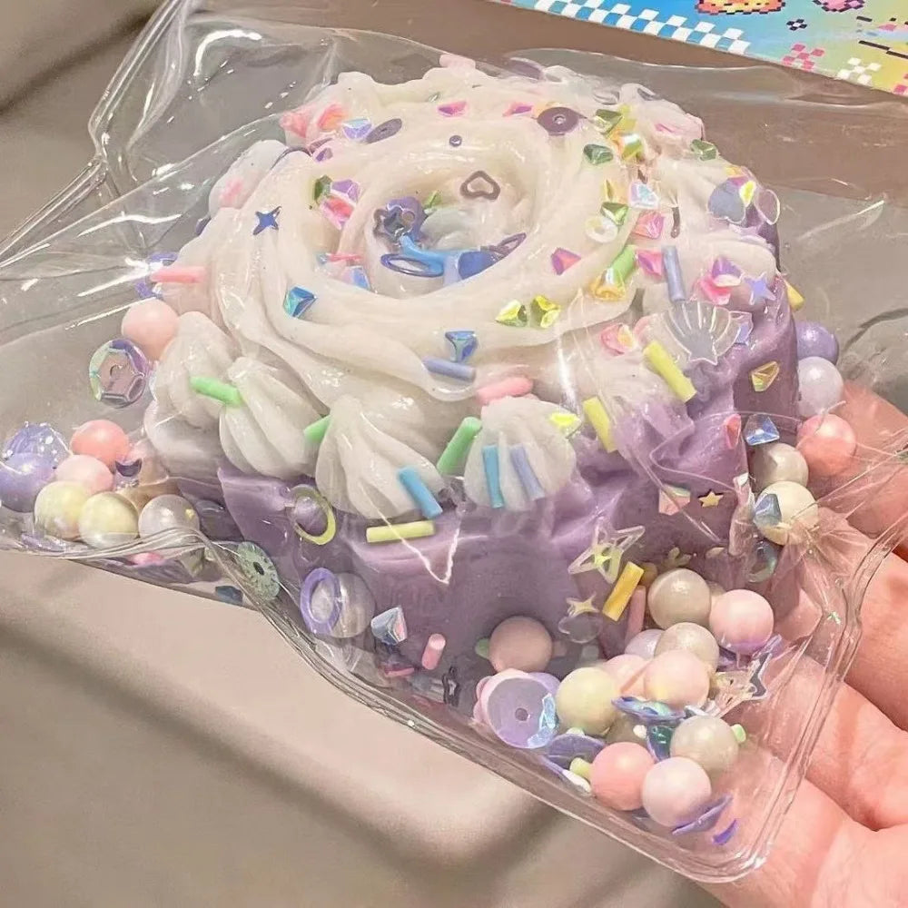 Taba Squishy Cake Donut Juguete para aliviar el estrés, juguetes sensoriales extragrandes para niños y adultos, relajación de la ansiedad, regalo para apretar