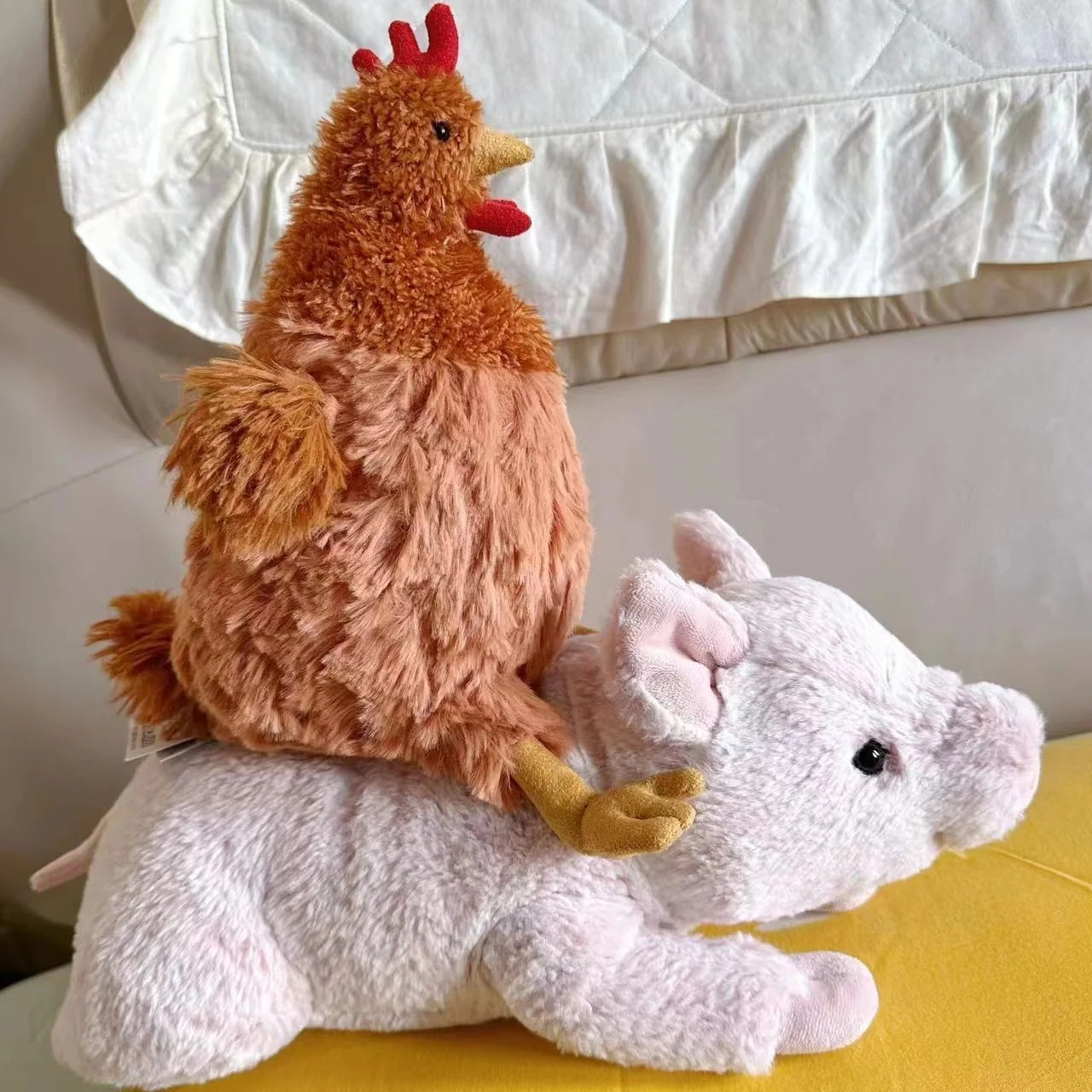Nueva simulación de gallina de peluche Jeycat, muñeco de gallo, juguete CeileChckn, peluche creativo, regalo para niños
