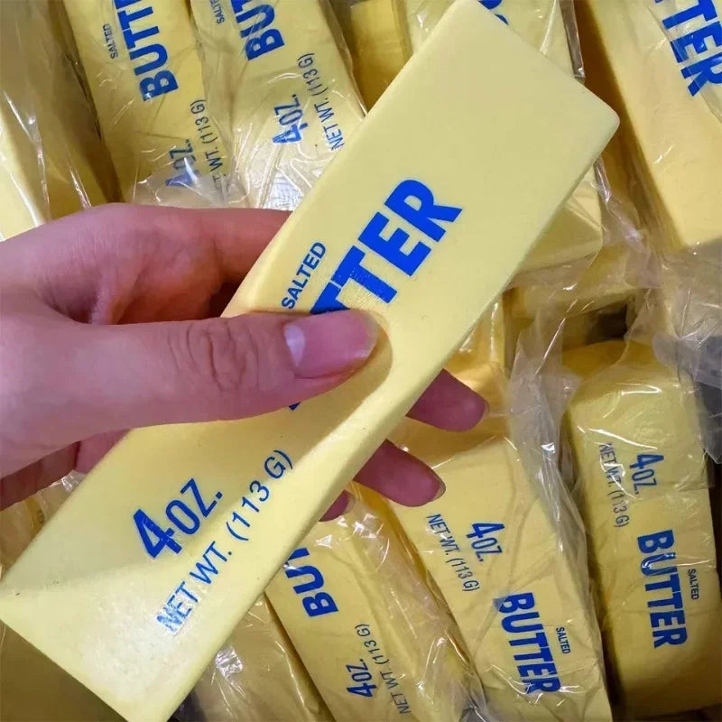 Palo de mantequilla antiestrés, juguetes antiestrés, palo de queso elástico blando, divertidos juegos de descompresión para aliviar el estrés, juguete para adultos y niños
