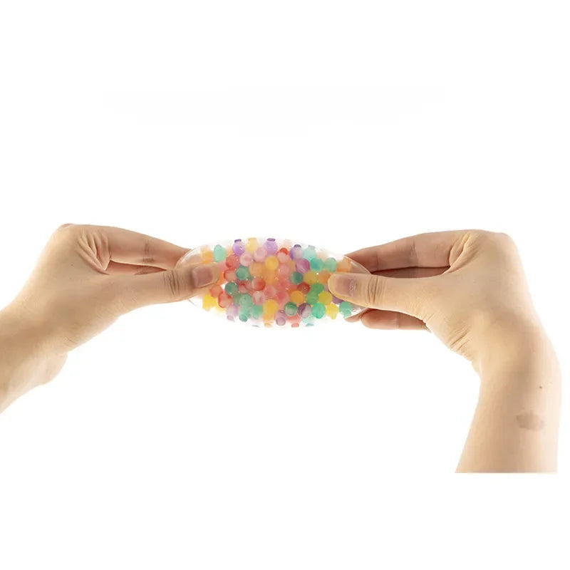 6cm niños exótico pellizco el arco iris cuenta Bola reductora de presión Bola de ventilación juguete de descompresión TPR pellizco Le bola de uva juguetes para adultos