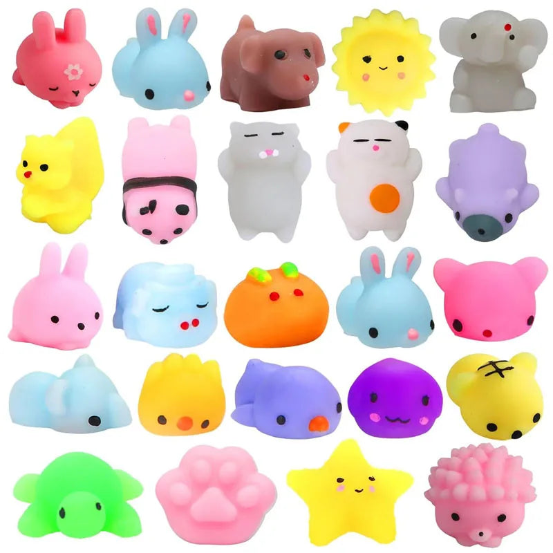 Mochi-juguetes blandos de animales Para aliviar el estrés, regalos divertidos Para fiestas, premios en el aula Para niños, Jugetes Antiestrés Para Niños
