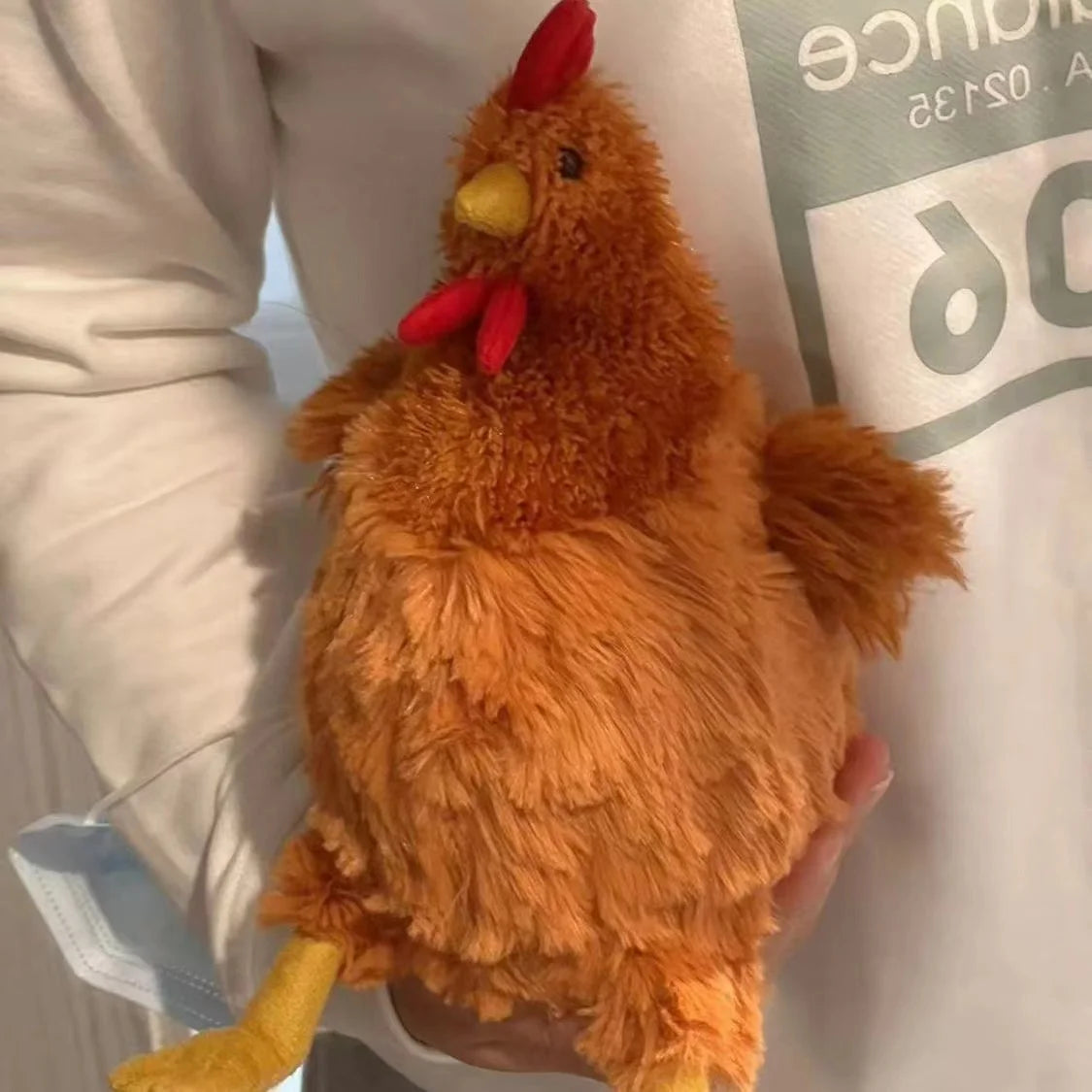 Nueva simulación de gallina de peluche Jeycat, muñeco de gallo, juguete CeileChckn, peluche creativo, regalo para niños