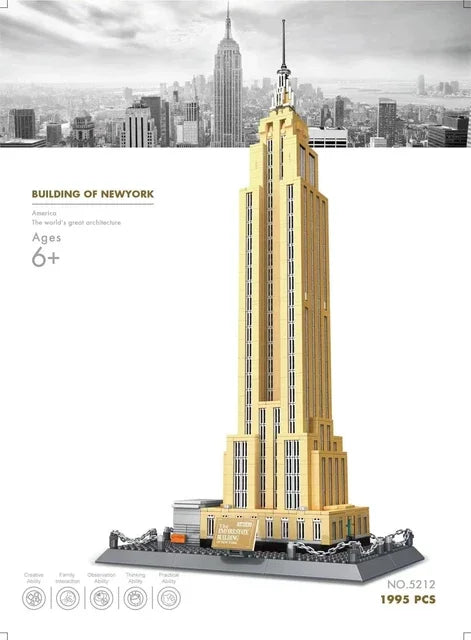 MOC arquitectura de fama mundial Edificio casa de ópera bloques de construcción Villa Savoye puente torre juguete niños cumpleaños regalo de Navidad