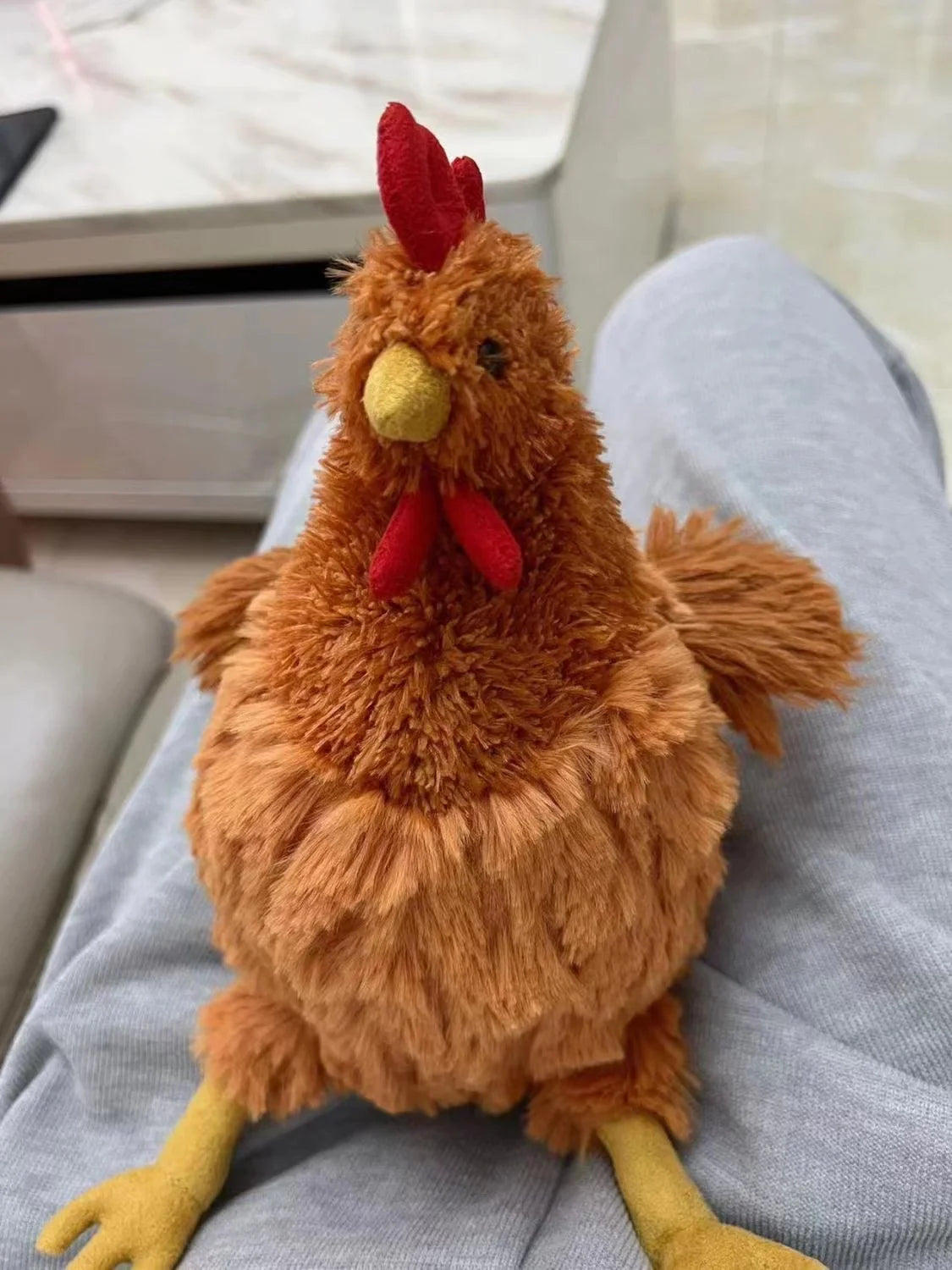 Nueva simulación de gallina de peluche Jeycat, muñeco de gallo, juguete CeileChckn, peluche creativo, regalo para niños