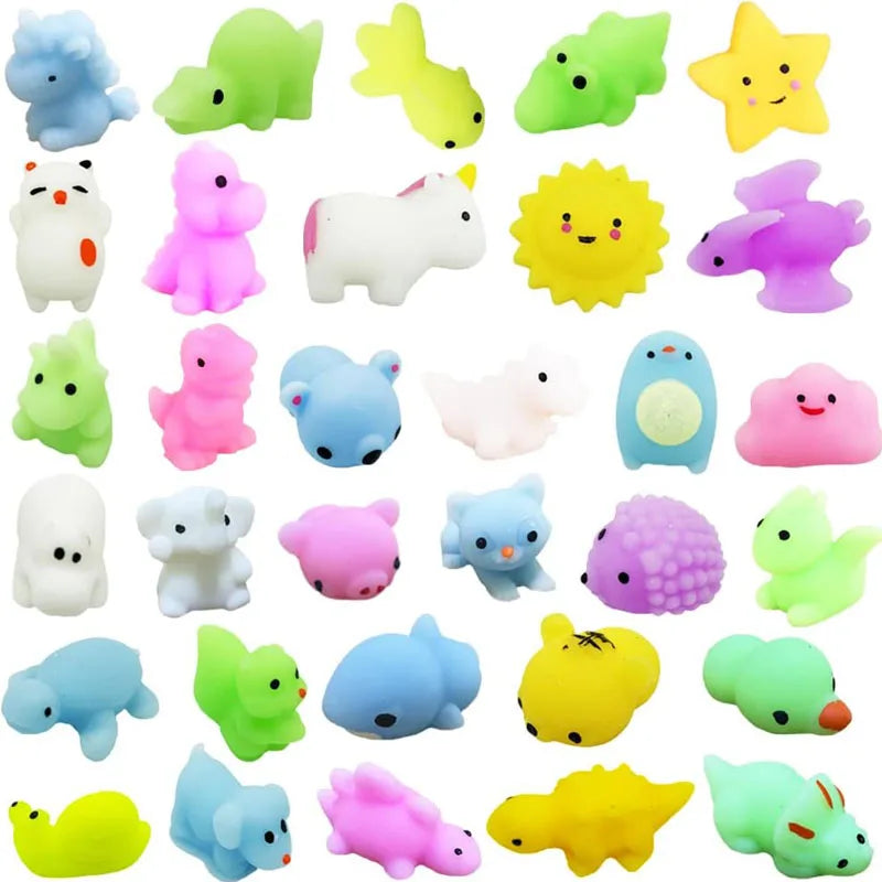 Mochi-juguetes blandos de animales Para aliviar el estrés, regalos divertidos Para fiestas, premios en el aula Para niños, Jugetes Antiestrés Para Niños