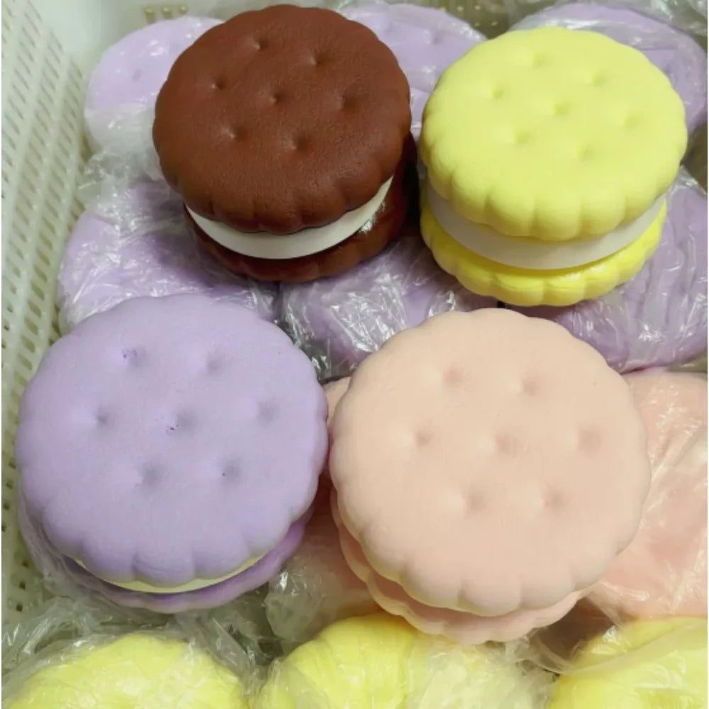 Juguete para apretar de pastel simulado blando, alivio del estrés, Fidget sensorial de crecimiento lento para la ansiedad, TDAH, regalos para autismo, diversión ASMR para niños y adultos