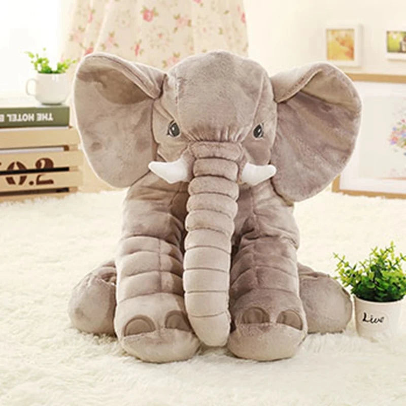 Elefante suave de 40cm, juguetes de peluche, elefante bonito, almohada para dormir para bebé, animales de peluche, los mejores regalos para decoración de habitación de cumpleaños para niños
