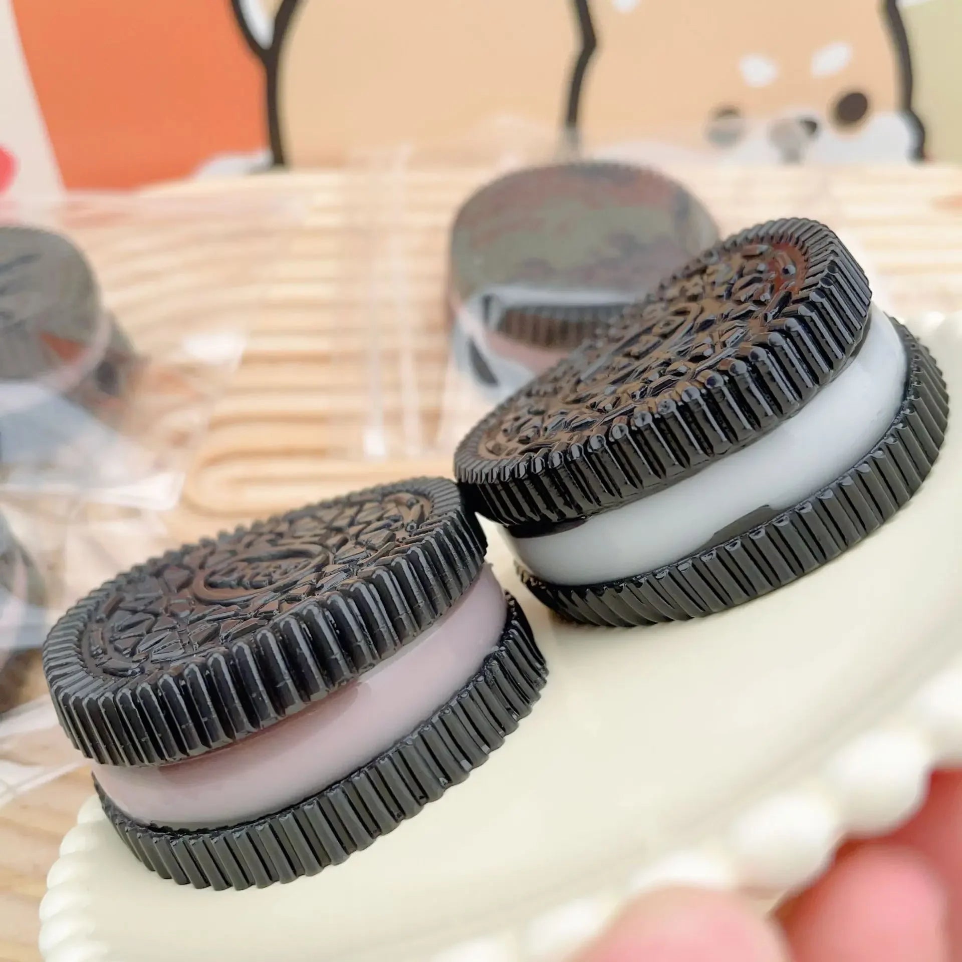 Galletas blandas de silicona hechas a mano, juguete antiestrés de rebote lento, alivio del estrés, pellizco, descompresión, juguete para apretar para niños, regalos de vacaciones