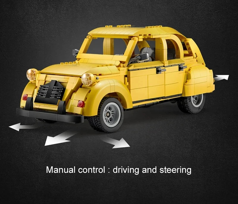Vehículos técnicos Cada, 1238 Uds., bloques de construcción MOC, ladrillos para adultos 1:12, coches Retro, modelo, juguetes de construcción para niños, regalos