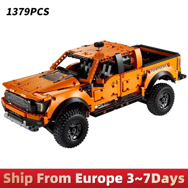 Bloques de construcción para niños y niñas, juguete de ladrillos para armar camioneta técnica todoterreno, ideal para regalo de cumpleaños, código 1379, Compatible con 42126, piezas