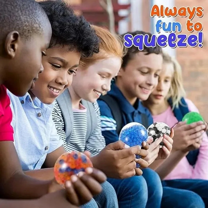Juego de Mini pelotas antiestrés blandas, pelota para apretar de arcoíris, juguete EDC sensorial, duradero, no tóxico, alivio del estrés, 6 uds.