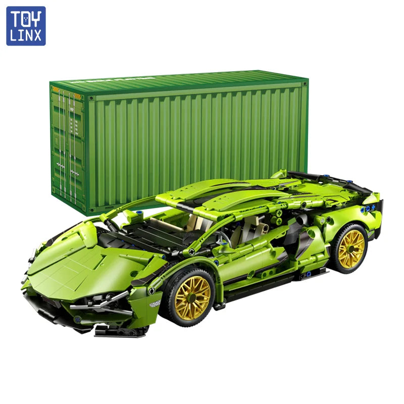 ToylinX bloques de construcción técnicos carreras deporte coche vehículo de velocidad modelo ciudad mecánica Super ladrillos rompecabezas juguetes regalo para adultos