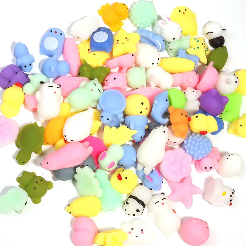 Mochi-juguetes blandos de animales Para aliviar el estrés, regalos divertidos Para fiestas, premios en el aula Para niños, Jugetes Antiestrés Para Niños
