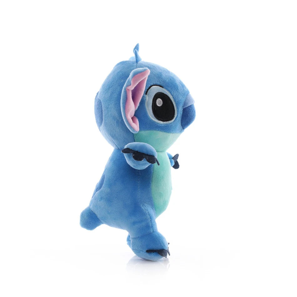 Muñecos de peluche de punto azul y rosa de dibujos animados de Disney, juguetes de Anime Lilo y Stitch de 20CM, juguetes de peluche Stich, regalos de navidad para niños