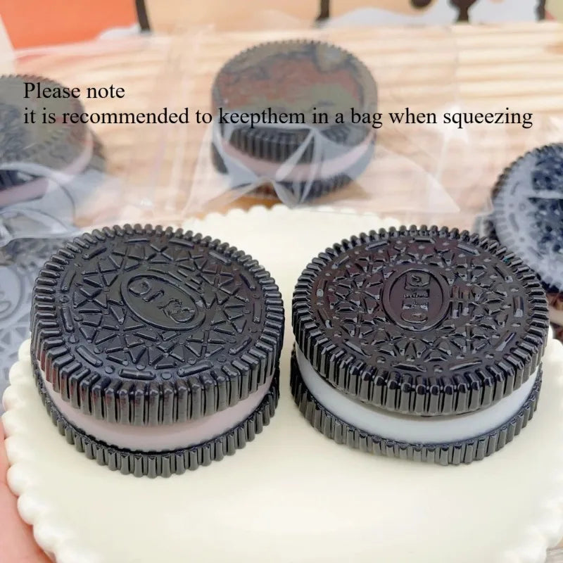 Galletas blandas de silicona hechas a mano, juguete antiestrés de rebote lento, alivio del estrés, pellizco, descompresión, juguete para apretar para niños, regalos de vacaciones