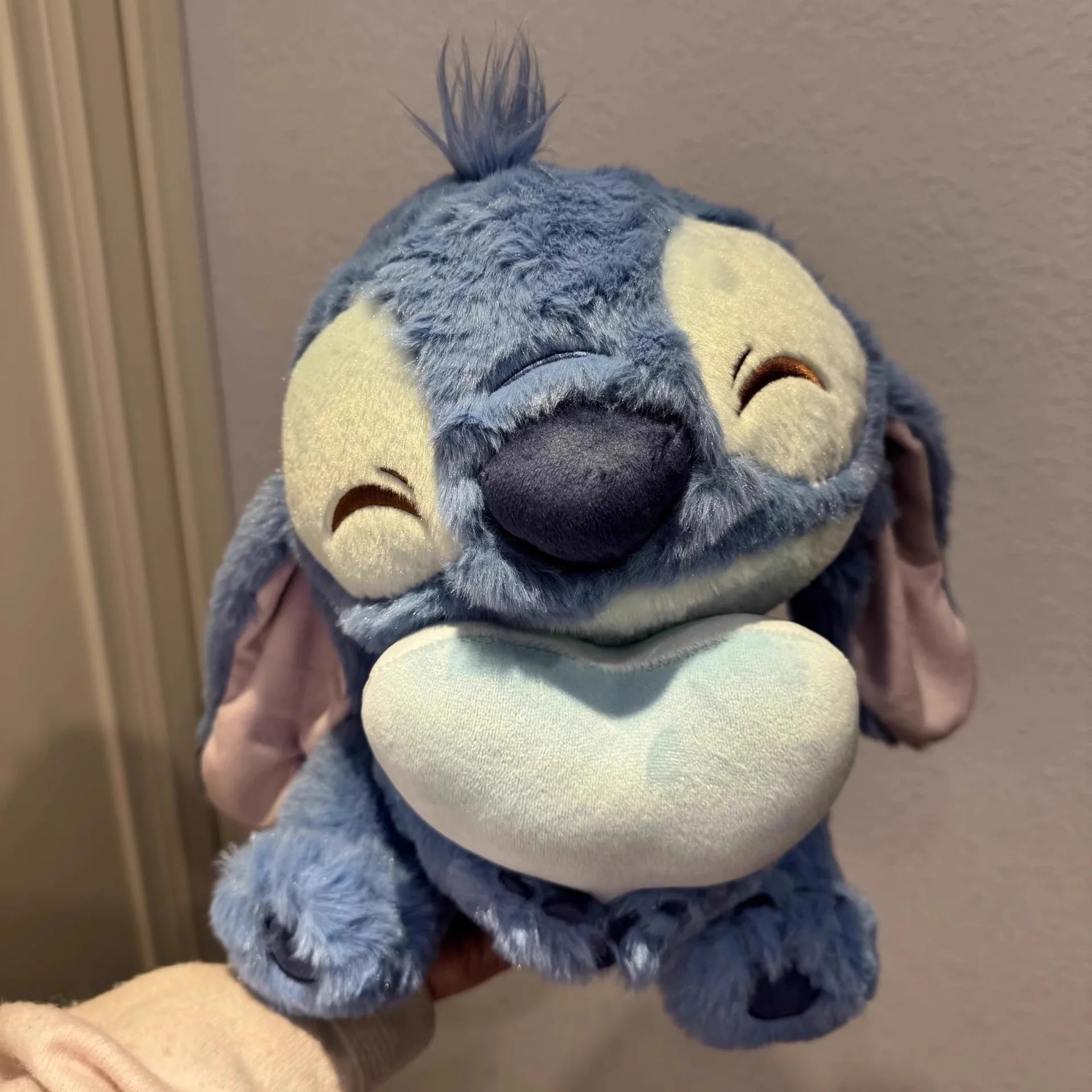 Muñeco de peluche de Disney de 25-40CM, muñeco Lilo de punto de pato bonito, juguete de peluche de Anime, relleno suave Kawaii, regalo de cumpleaños para niños