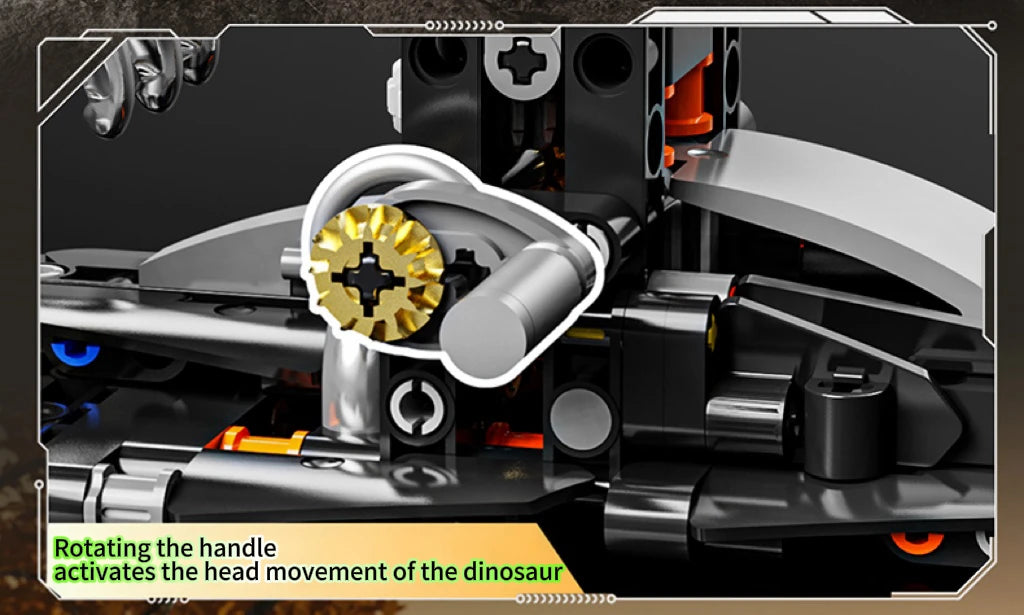 Bloques de construcción de animales mecánicos t-rex ballena loro diablo rayos tiburón modelo ladrillos con luz para chico juguetes para adultos regalos de escritorio
