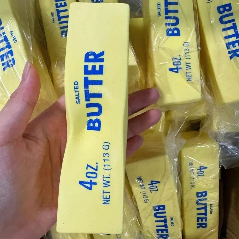 Palo de mantequilla antiestrés, juguetes antiestrés, palo de queso elástico blando, divertidos juegos de descompresión para aliviar el estrés, juguete para adultos y niños