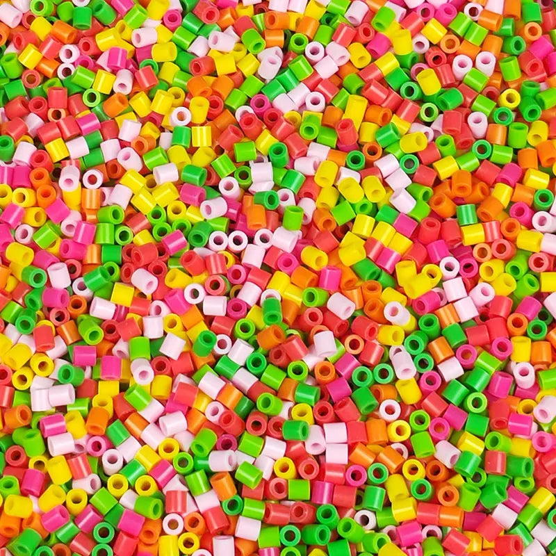 Cuentas de hierro de 5MM, 1000 Uds., rompecabezas de píxeles, cuentas de hierro, mezcla de colores para niños, cuentas Hama Diy, juguete de regalo hecho a mano de alta calidad