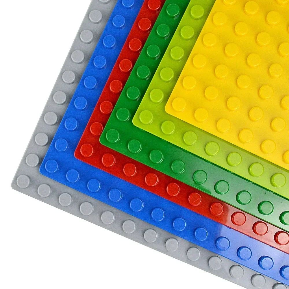 Placa base Duploes de gran tamaño, placas de montaje de ladrillos de 16x16 puntos, partículas grandes, figuras clásicas de animales, bloques de construcción, juguetes para niños