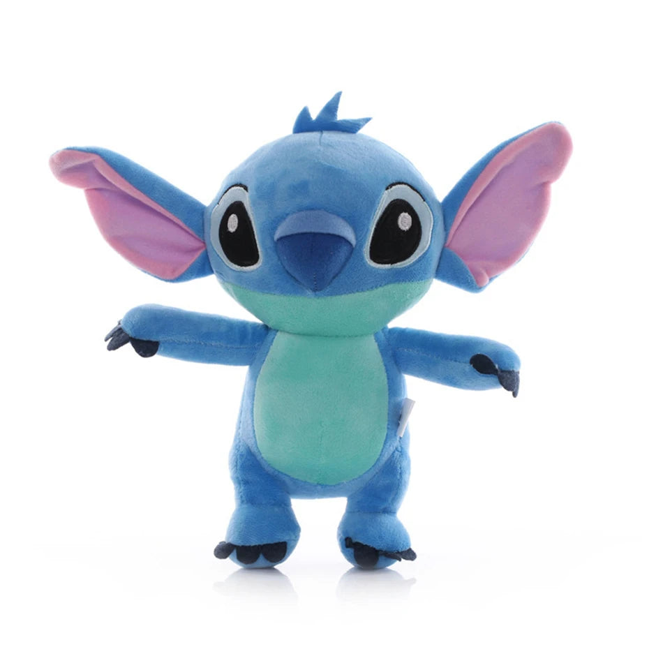 Muñecos de peluche de punto azul y rosa de dibujos animados de Disney, juguetes de Anime Lilo y Stitch de 20CM, juguetes de peluche Stich, regalos de navidad para niños