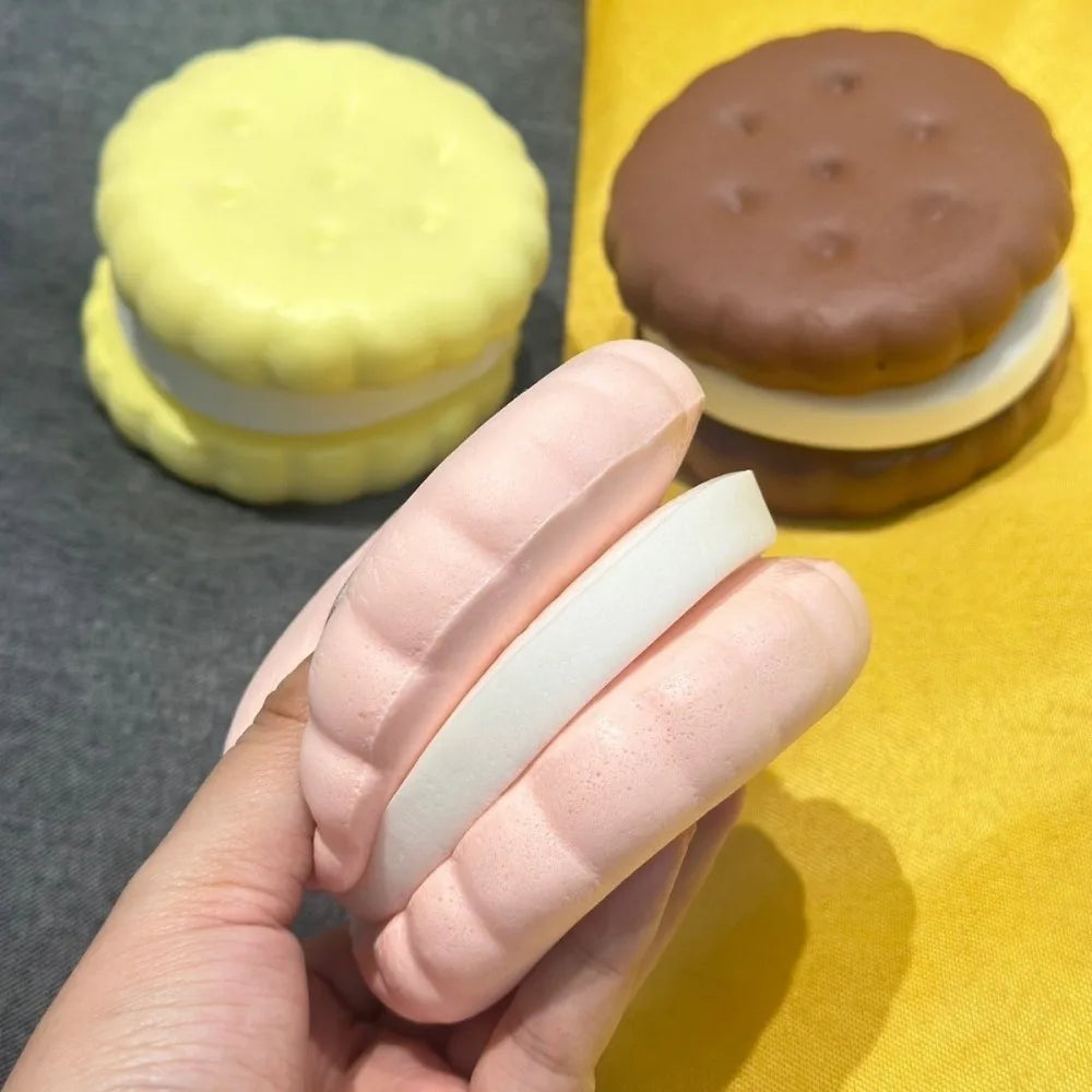 Juguete para apretar de pastel simulado blando, alivio del estrés, Fidget sensorial de crecimiento lento para la ansiedad, TDAH, regalos para autismo, diversión ASMR para niños y adultos