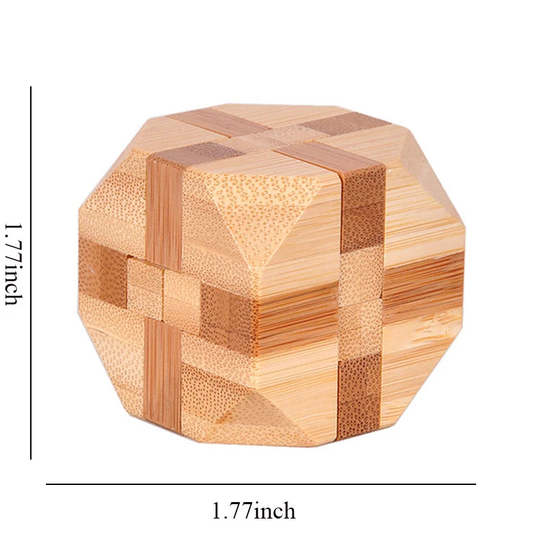 Kong Ming Lock de madera Lu Ban Lock IQ rompecabezas juguete educativo para niños Montessori rompecabezas 3D juego desbloquear juguetes para adultos