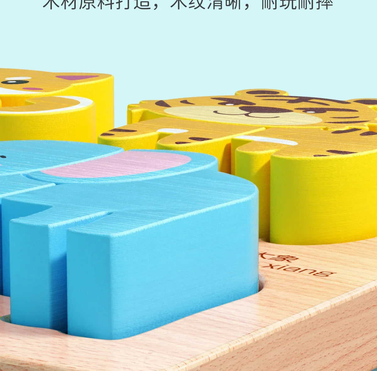Rompecabezas de madera 3D de dibujos animados Montessori, rompecabezas de tráfico de animales, juguetes para niños, juego cognitivo educativo de Aprendizaje Temprano, regalos para niños