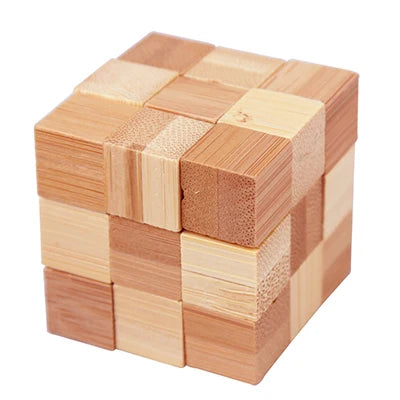 Kong Ming Lock de madera Lu Ban Lock IQ rompecabezas juguete educativo para niños Montessori rompecabezas 3D juego desbloquear juguetes para adultos