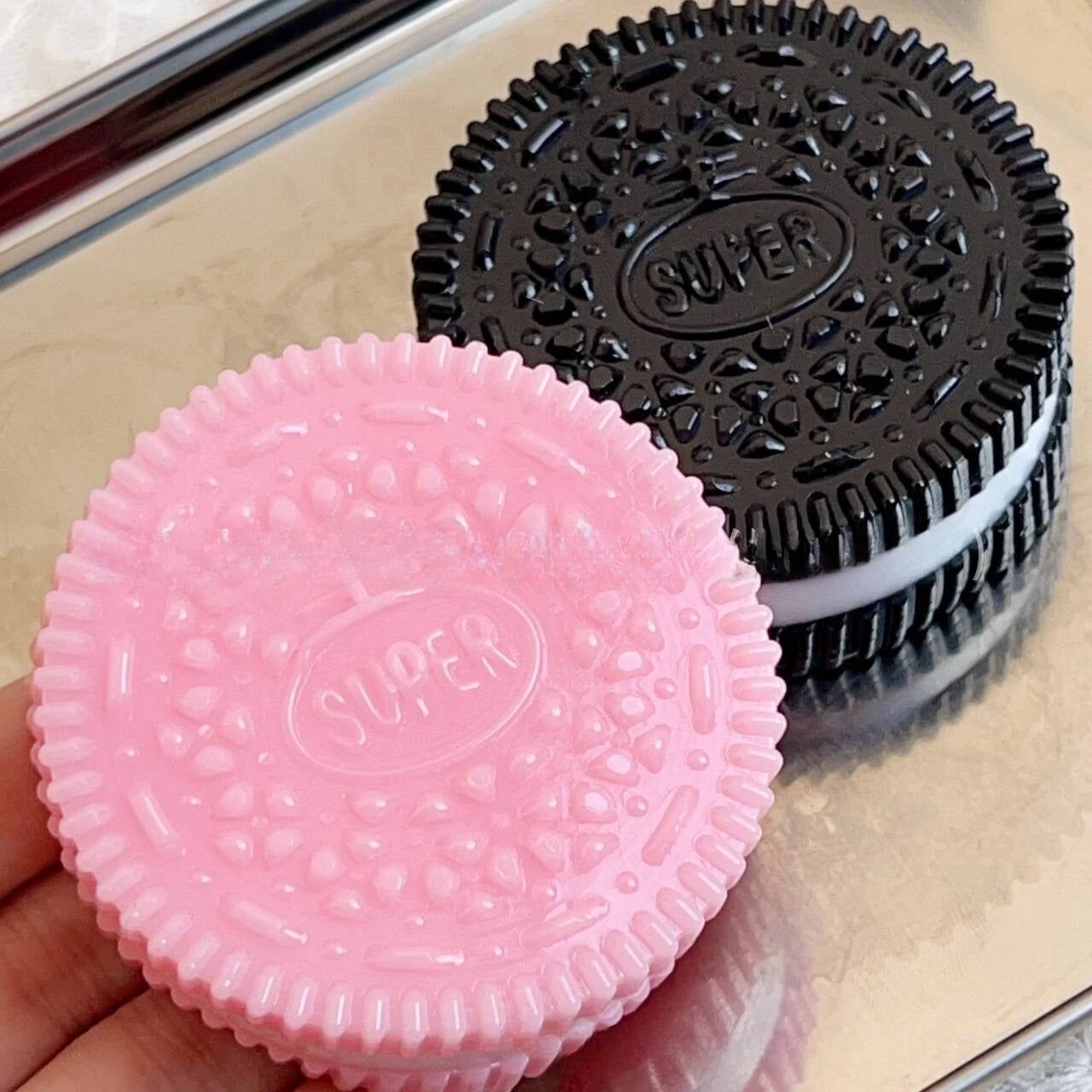 Galletas blandas de silicona hechas a mano, juguete antiestrés de rebote lento, alivio del estrés, pellizco, descompresión, juguete para apretar para niños, regalos de vacaciones