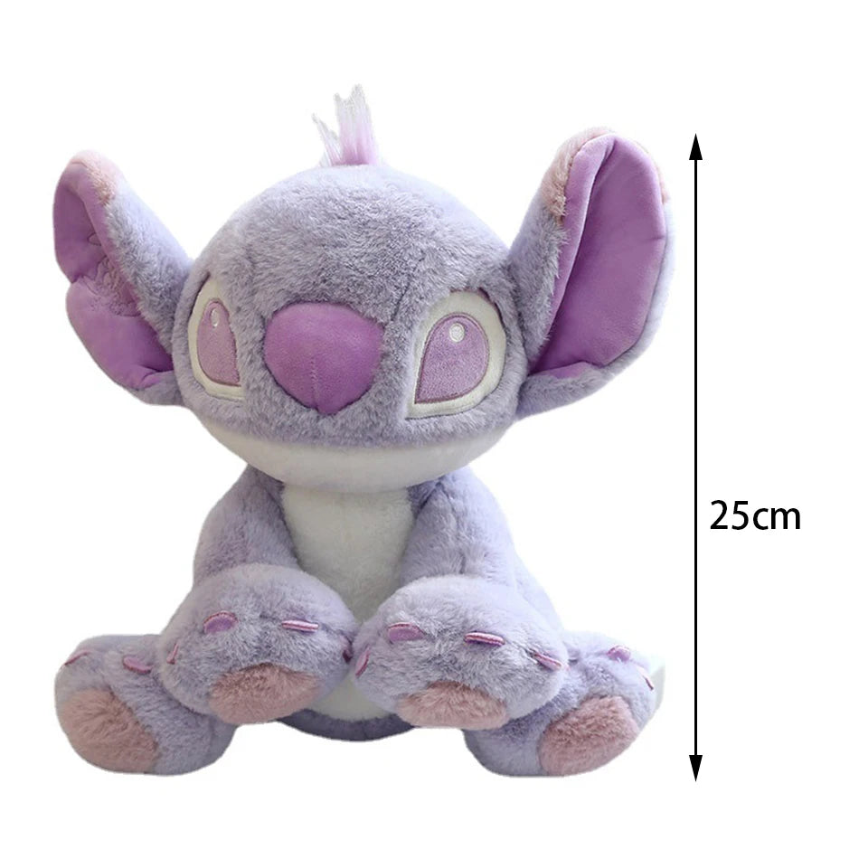 Muñecos de peluche de punto azul y rosa de dibujos animados de Disney, juguetes de Anime Lilo y Stitch de 20CM, juguetes de peluche Stich, regalos de navidad para niños