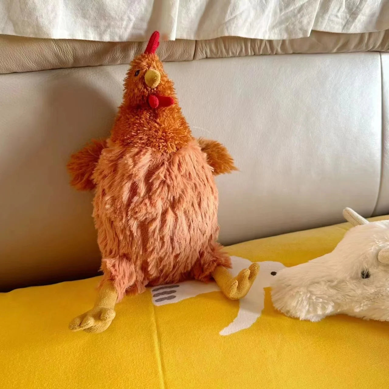 Nueva simulación de gallina de peluche Jeycat, muñeco de gallo, juguete CeileChckn, peluche creativo, regalo para niños