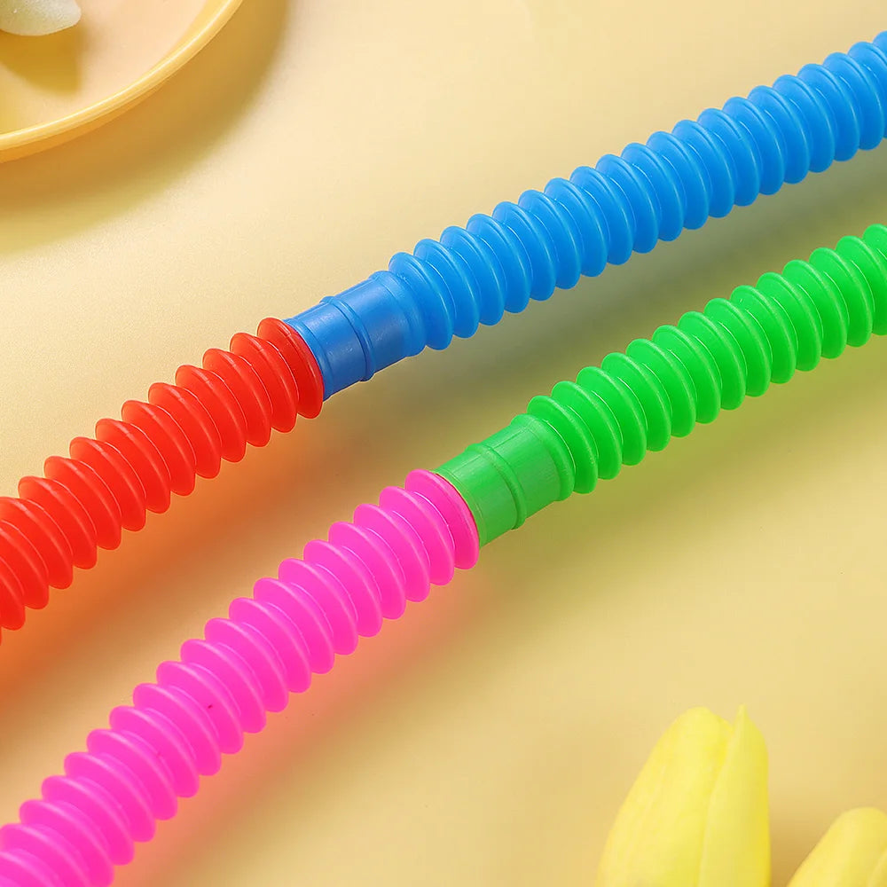 Juguetes sensoriales blandos para niños con autismo y ansiedad, juguetes de tubo retráctil para adultos, juguetes de guisante para apretar