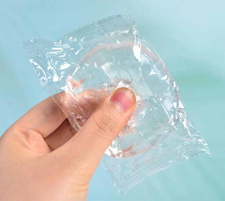 Cubos de hielo transparentes, TPR suave, lentejuelas de rebote lento, bola de maltosa, juguete para pellizco, alivio del estrés, pelota elástica para apretar, descompresión
