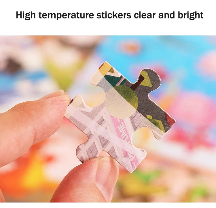 Nuevos rompecabezas de madera de 30 piezas, Tangram de tráfico de animales de dibujos animados, rompecabezas 3d de madera, juguetes educativos Montessori para niños, regalos