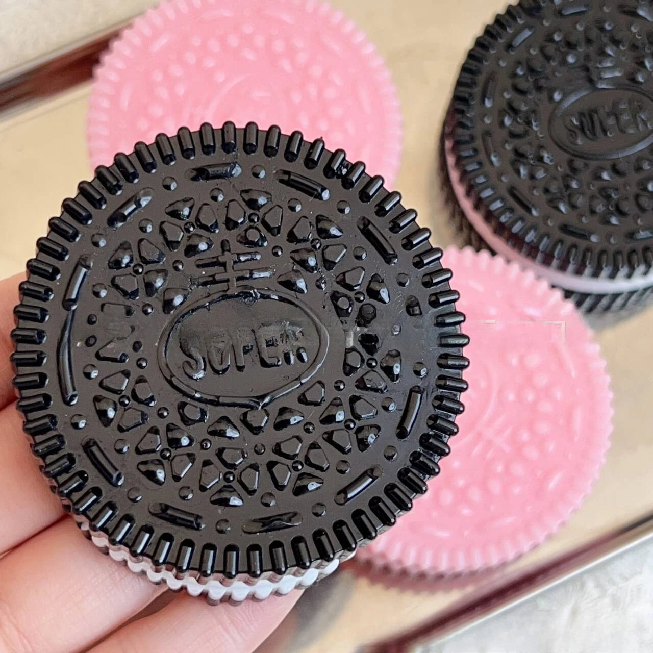 Galletas blandas de silicona hechas a mano, juguete antiestrés de rebote lento, alivio del estrés, pellizco, descompresión, juguete para apretar para niños, regalos de vacaciones
