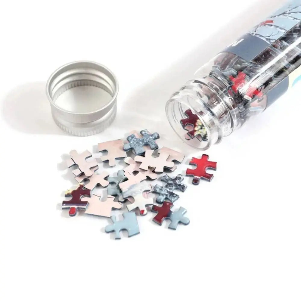 Rompecabezas de pintura al óleo para adultos y niños, Mini tubo de ensayo, regalos, juguetes educativos familiares, 150 piezas por juego