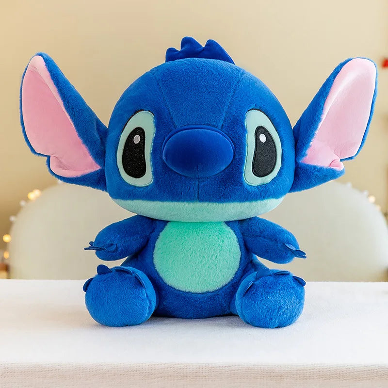 Muñeco de peluche de Disney de 25-40CM, muñeco Lilo de punto de pato bonito, juguete de peluche de Anime, relleno suave Kawaii, regalo de cumpleaños para niños