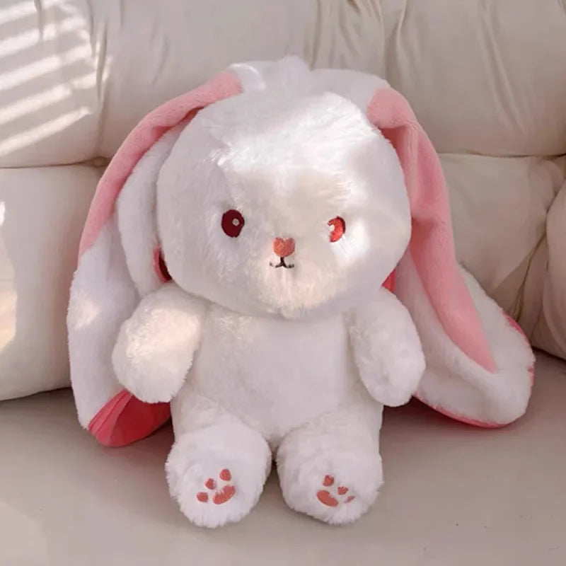 Conejo de peluche de fresa y zanahoria de 25cm, juguete de peluche creativo en fruta, transforma el bebé, muñeco de conejito de peluche para chico, regalo de cumpleaños