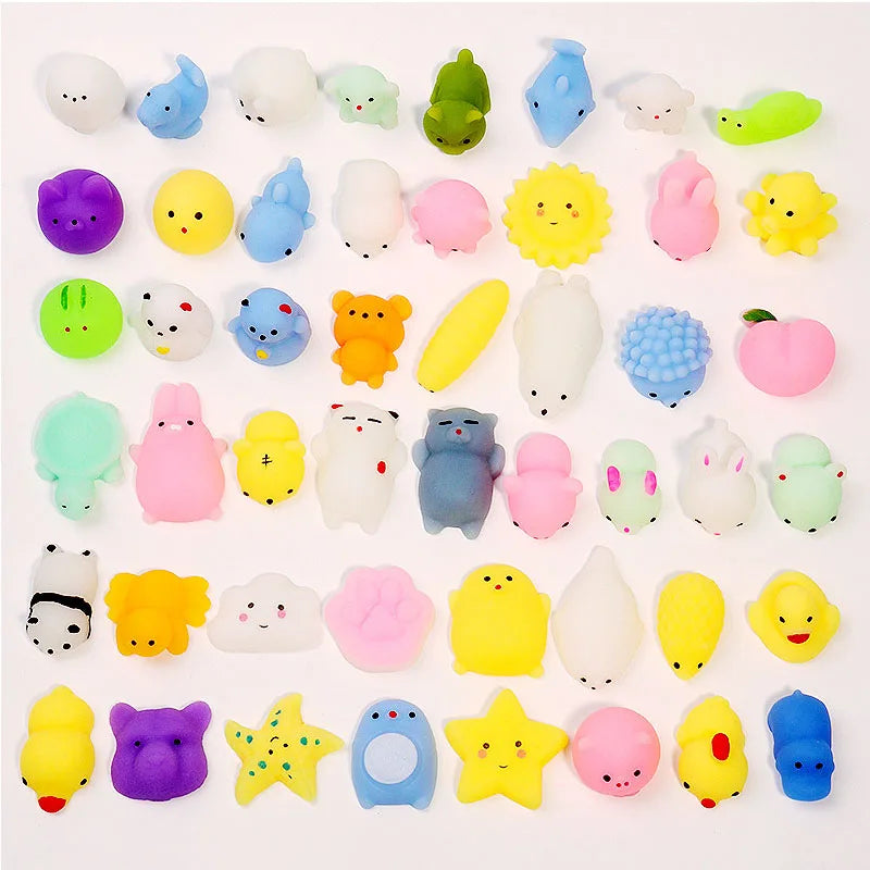Mochi-juguetes blandos de animales Para aliviar el estrés, regalos divertidos Para fiestas, premios en el aula Para niños, Jugetes Antiestrés Para Niños