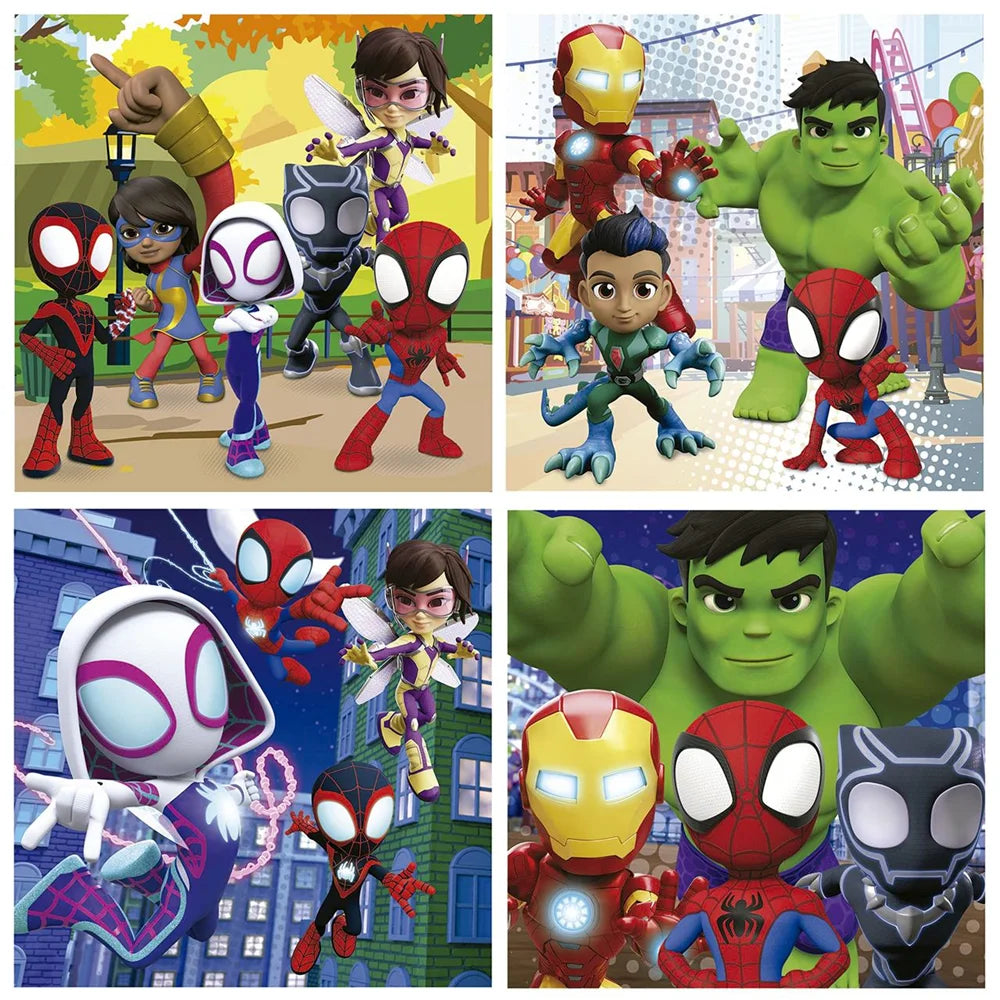 Puzzles progresivos 6-9-12-16  piezas Spidey y sus increíbles amigos en maletin (Educa 19580)
