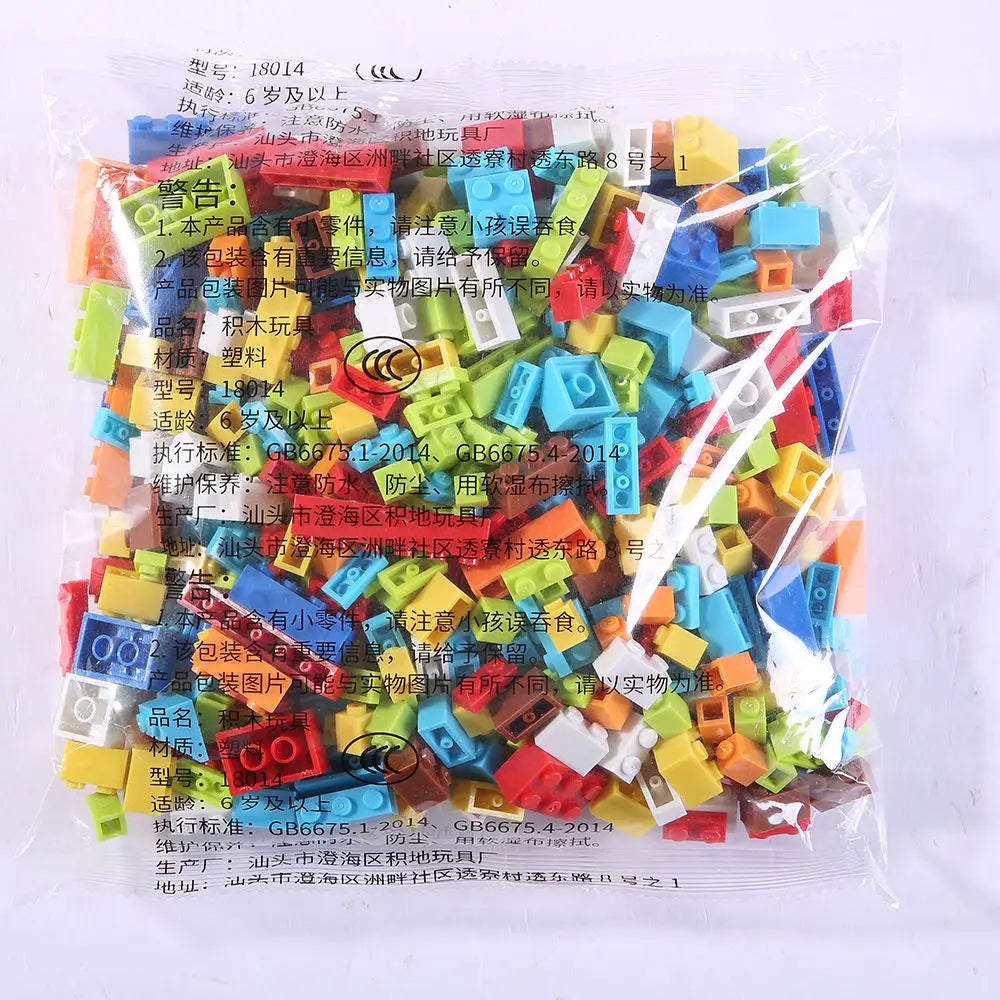 Bloques Construccion Infantiles 500 Piezas Juguete Infantil Regalo Compatible con todas las marcas Juego de bloques de construcción creativos de piezas Certificados con marcado CE, seguros y divertidos para niños desde los